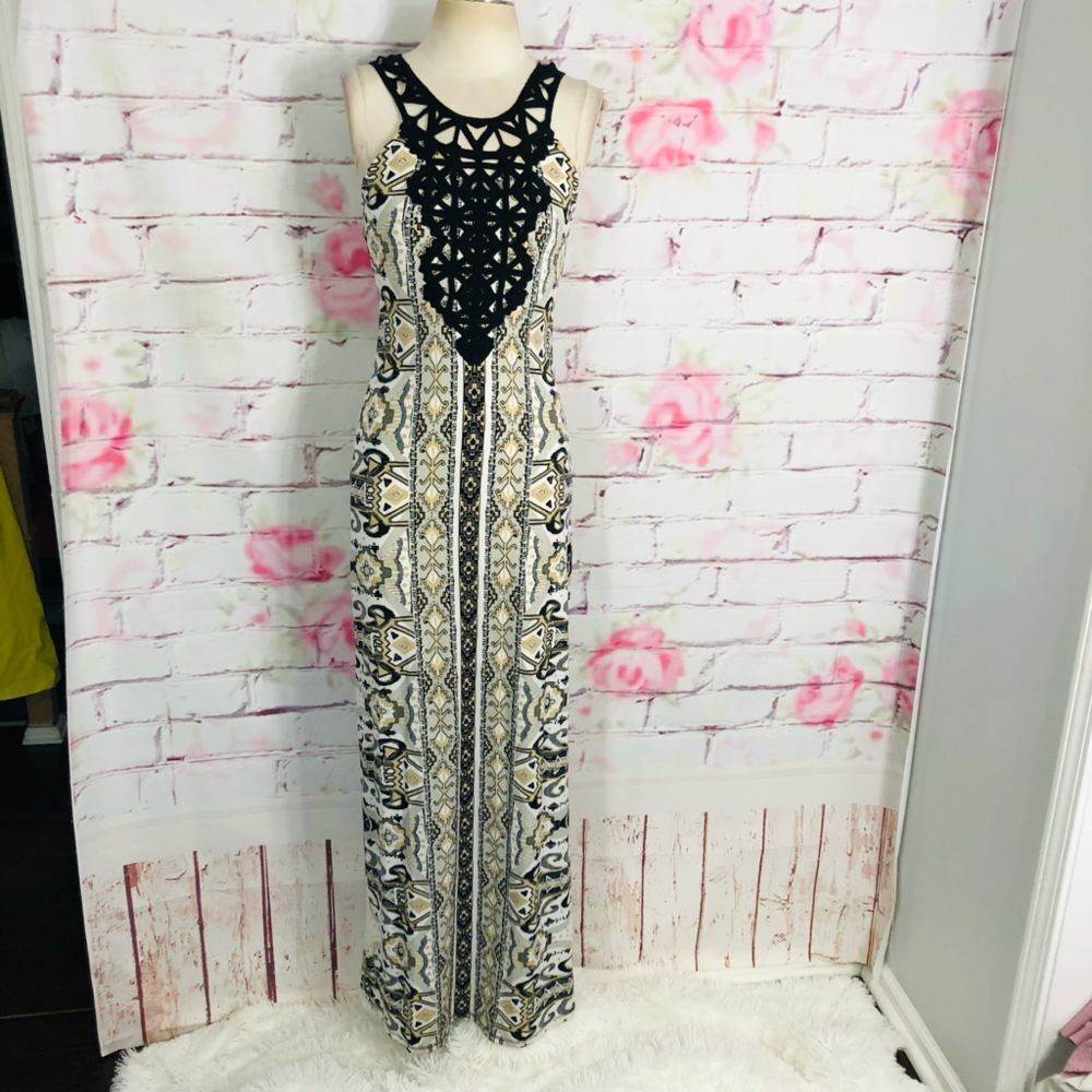 Hale bob ESMA CROCHET MAXI DRESS $270 - Picture 3 of 10
